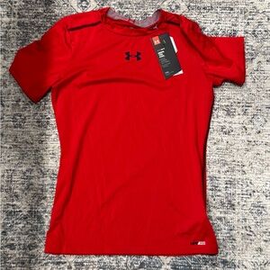 NWT! Under Armour Youth XL Red HeatGear Compression Shirt